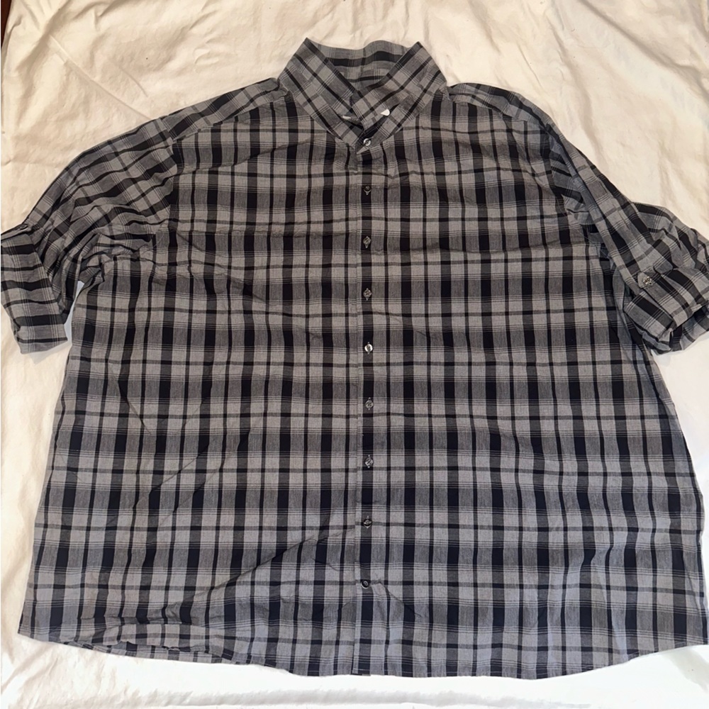 Men’s Big & Tall SYNRGY Casual Shirt with Rolled Sleeves
